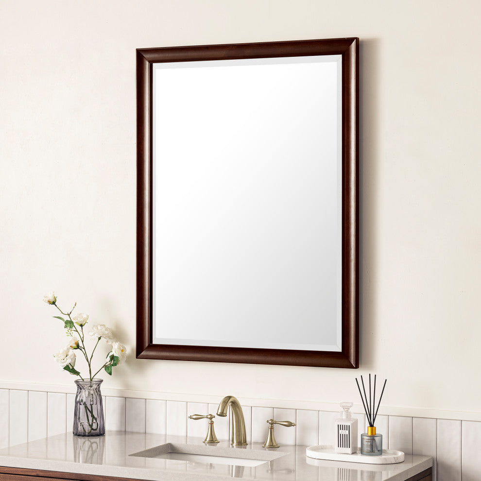 Glenbrooke 30" Mirror, Burnished Mahogany