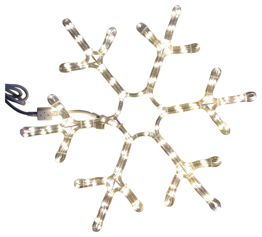 48" Warm White LED Snowflake