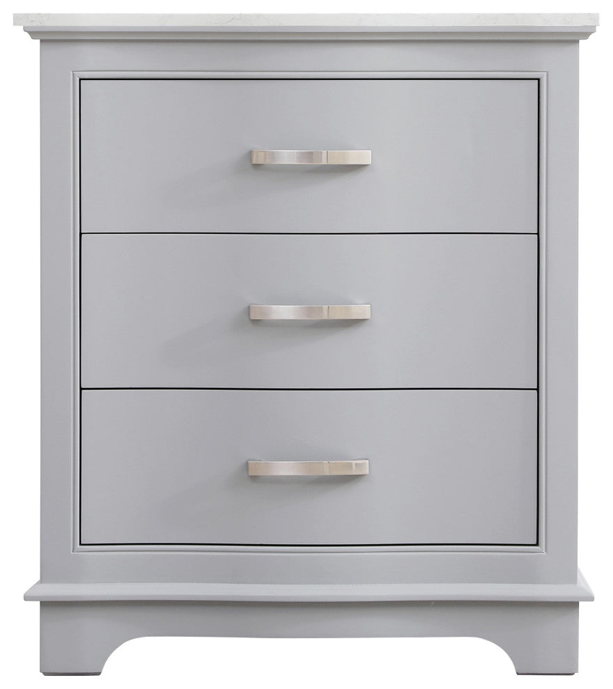 Home Living Knox 30" Single Bathroom Vanity, Grey