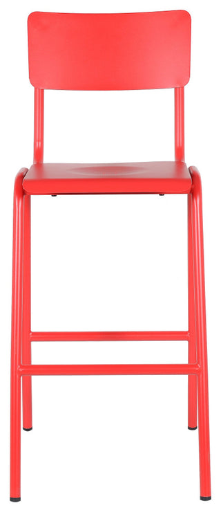 Corrisa 30'' Patio Bar Stool,Frosted Red (Set of 2)