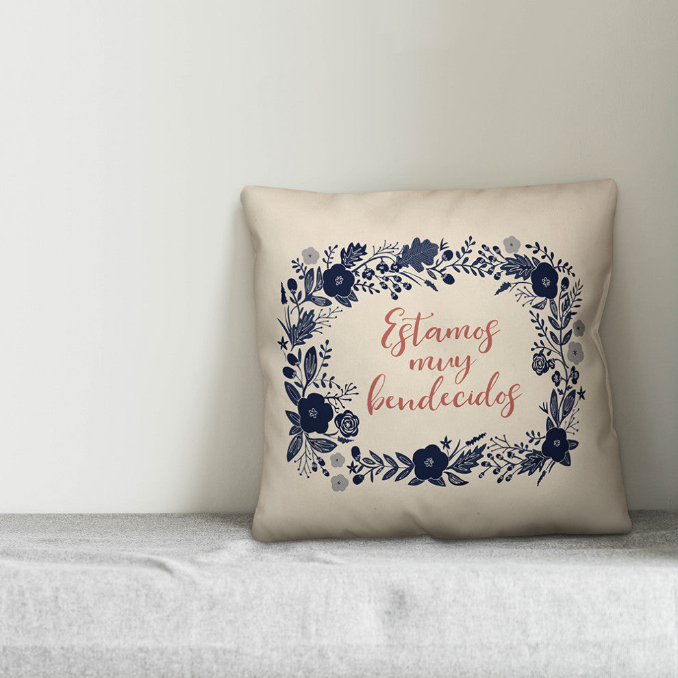 Estamos Muy Bendecidos 18x18 Spun Poly Pillow
