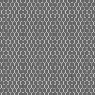 Metro 1" Hex Glossy Grey Porcelain Floor and Wall Tile