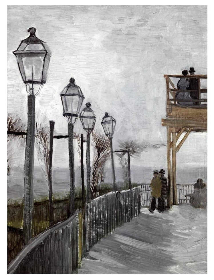 "Terrace and Observation Deck at the Moulin" Print by Vincent Van Gogh, 24"x32"