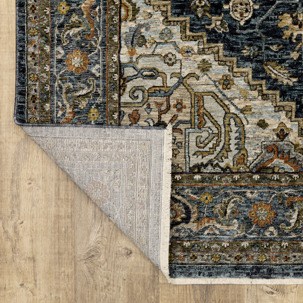 Aberdeen 1144Q Blue/Taupe 3'3" x 5' Rug