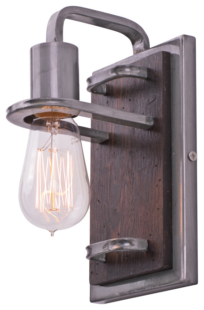 Varaluz-268B01SL-One Light Bath Steel