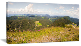 Black Forest Germany Panorama, Landscape Canvas Art Print, 40x20