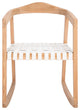 Safavieh Willa Rocking Dining Chair, White/Natural