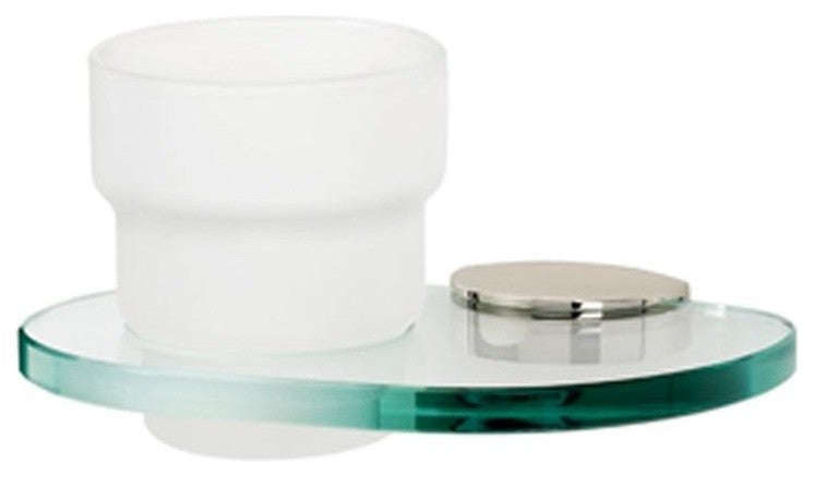 Alno Tumbler Holder with Tumbler in Polished Nickel