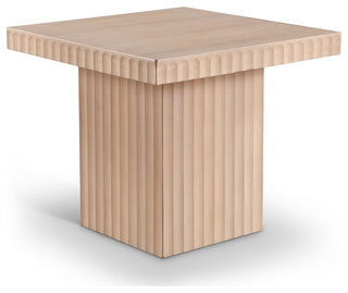 Spencer Oak Veneer Coffee Table, Natural, 18" H, 1 Piece