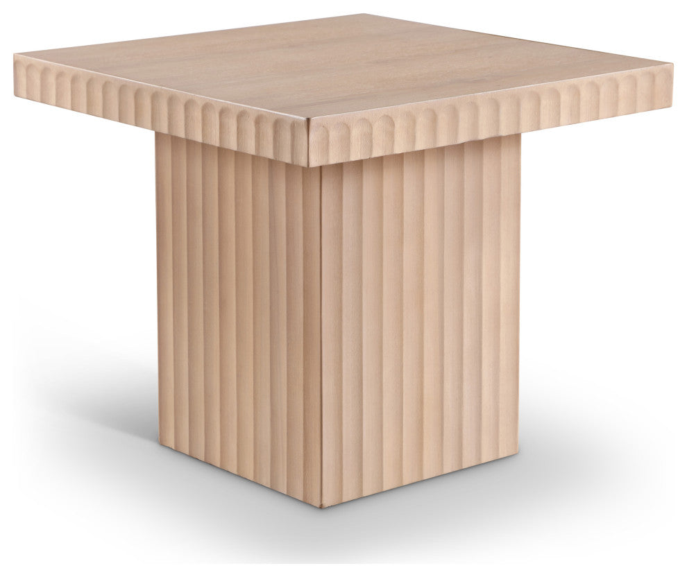 Spencer Oak Veneer Coffee Table, Natural, 18" H, 1 Piece