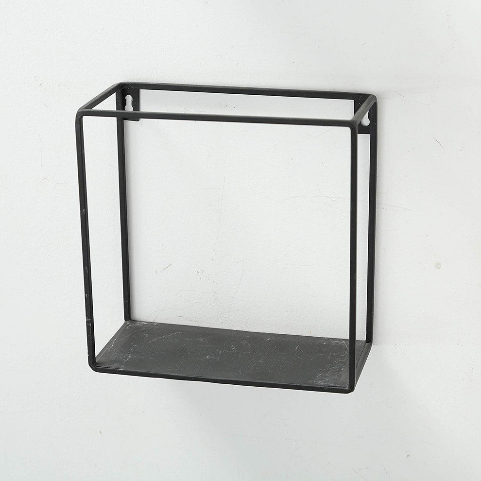Industrial Chic BoxFloating Shelves, 3 Wall Mounted Pieces