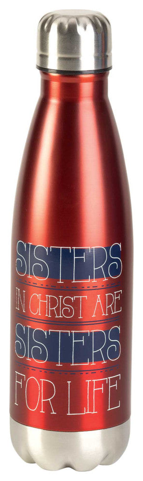 Sisters, Christ, Water Bottle, Red 17 Oz