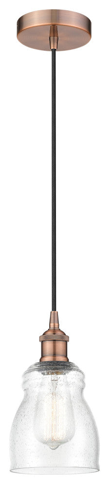 Innovations 616-1P-AC-G394-LED 1-Light Mini Pendant, Antique Copper