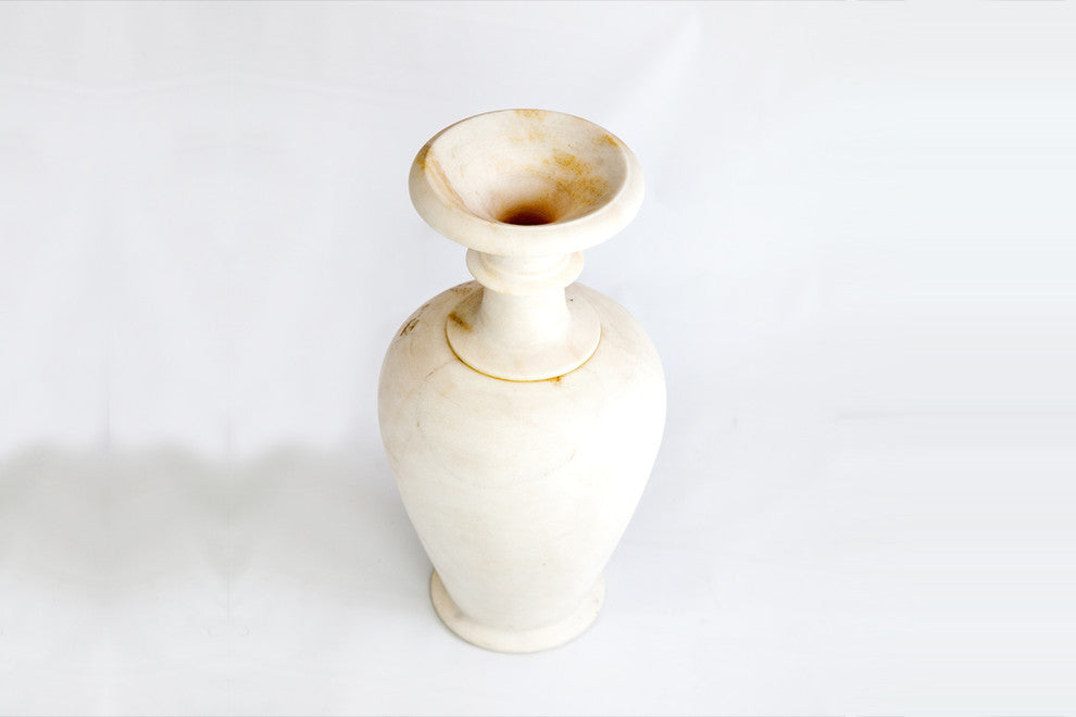 Natural White Marble Vase
