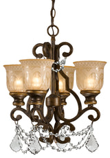 Crystorama Lighting Group 7504-CL-MWP Norwalk 4 Light 17"W - Bronze Umber