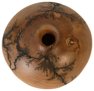 Lightning Vase, Mango Wood, Short