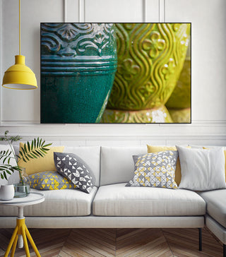 "Pottery" Art block Framed Canvas, 40"x30"