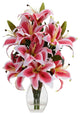 Rubrum Lily With Decorative Vase