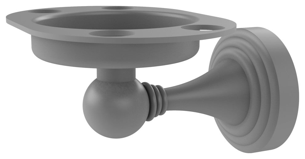 Sag Harbor Tumbler and Toothbrush Holder, Matte Gray