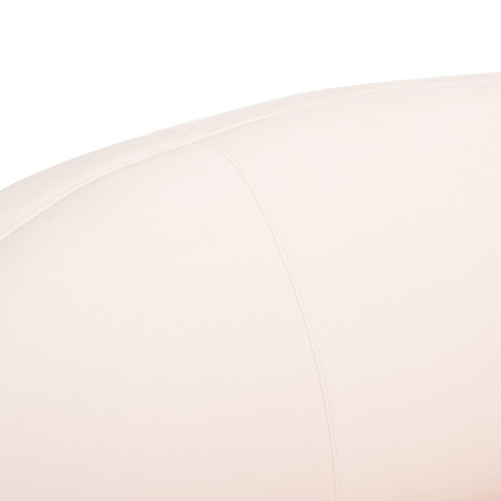 Safavieh Couture Primrose Curved Sofa, Light Pink