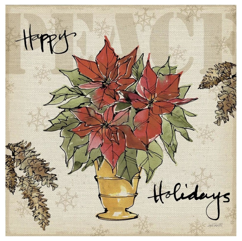 "Winter Wishes II" Digital Paper Print by Anne Tavoletti, 32"x32"