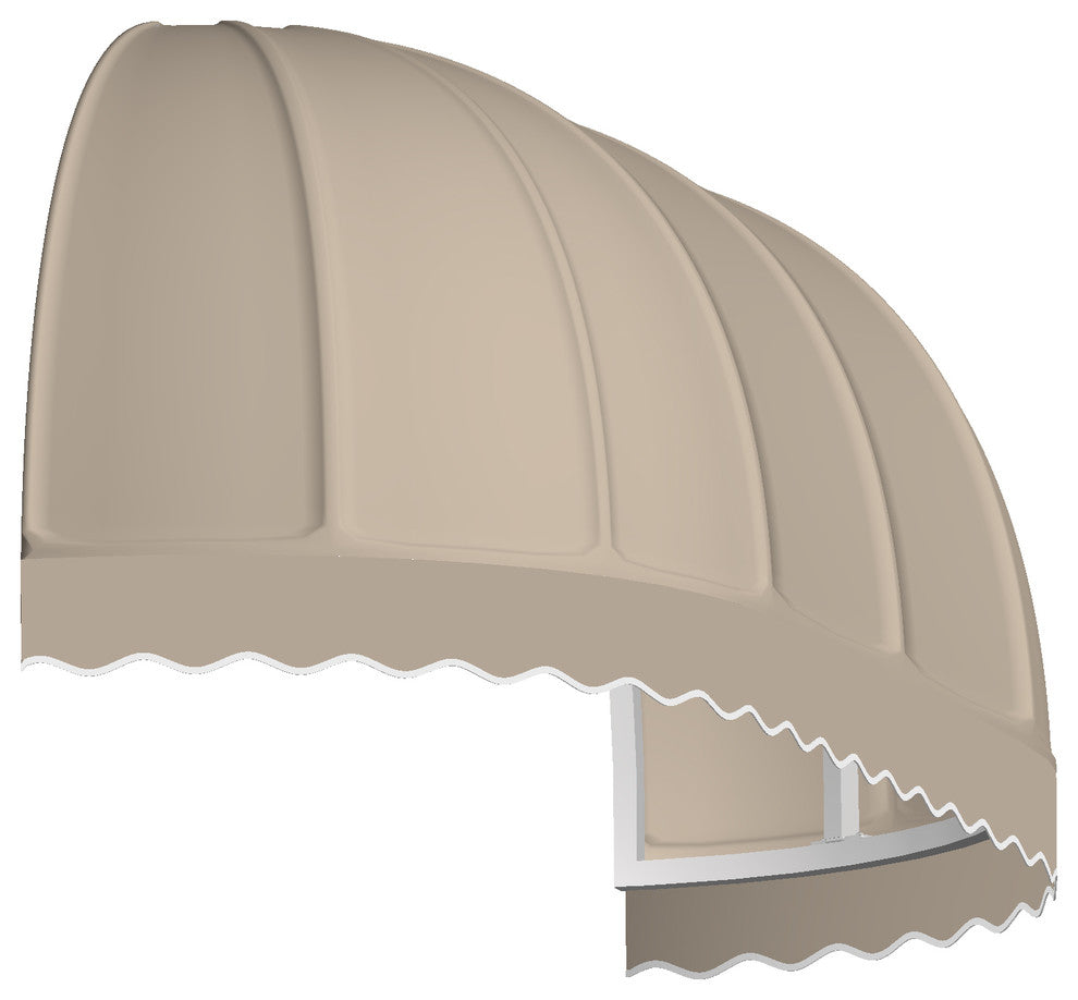 Awntech 5' Chicago Acrylic Fabric Fixed Awning, Linen