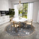 Indoor/Outdoor Sedona SN16 Charcoal Machine Washable 6' x 6' Round Rug