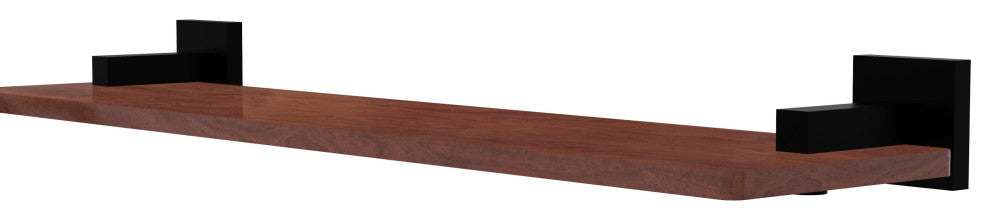 Montero 22" Solid Wood Shelf, Matte Black