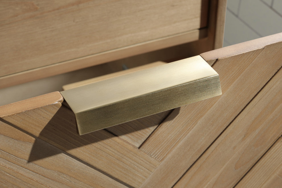 Ari Kitchen and Bath Carlsbad 24" Floating Bathroom Vanity Weathered Fi