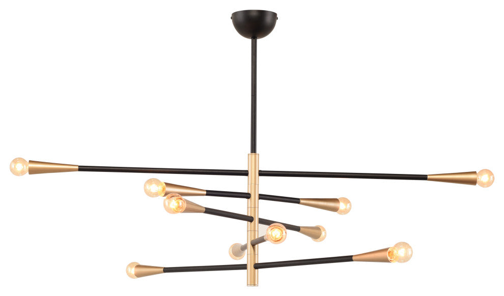 Orion 5 Black Metal Pendant Lighting