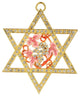 Traditional Star of David Hanging Ornament Pewter Classic Wall Decor