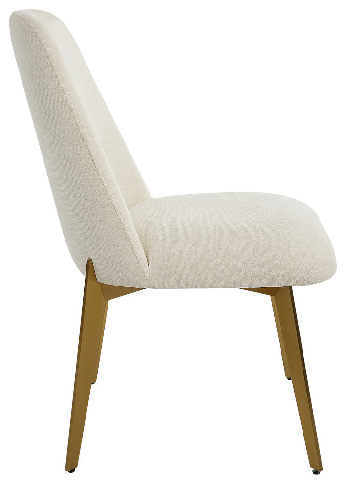 Uttermost 23262 Vantage 21"W Dining Chair - Brushed Brass
