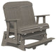 Poly Classic Glider, Coastal Gray, 4 Foot, Balcony