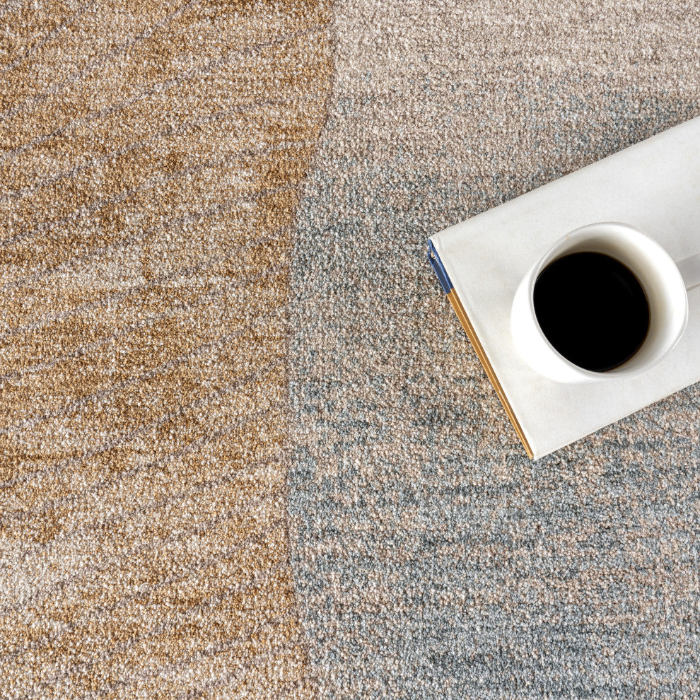 Faela Abstract Fringe Area Rug, Multicolor 4'x6'