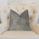 Metropolis Silver and Taupe Luxury Throw Pillow, 20"x36" King