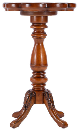 Whitman Scatter Table, Olive Ash Burl, Medium Brown