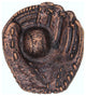 Baseball Glove With Ball Cabinet Knob, Antique Copper
