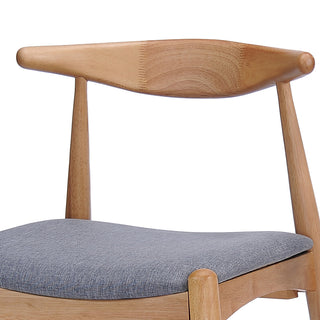 GDF Studio Sandra Mid-Century Modern Dining Chairs, Set of 2, Gray