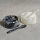 Seppi Resin Condiment Bowl with Spoon, Black
