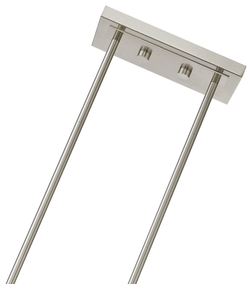 Aragon 5 Light Brushed Nickel Linear Chandelier