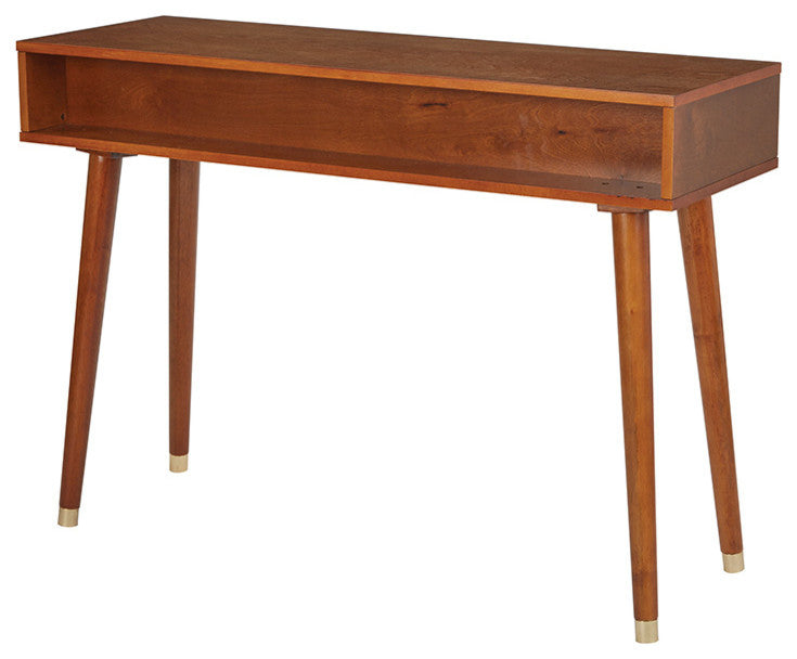 Cupertino Console Table, Light Walnut