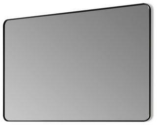 Nettuno Rectangle Bathroom/Vanity Aluminum Framed Wall Mirror, Matt Black, 48"