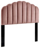 Veronique Full/Queen Performance Velvet Headboard Dusty Rose
