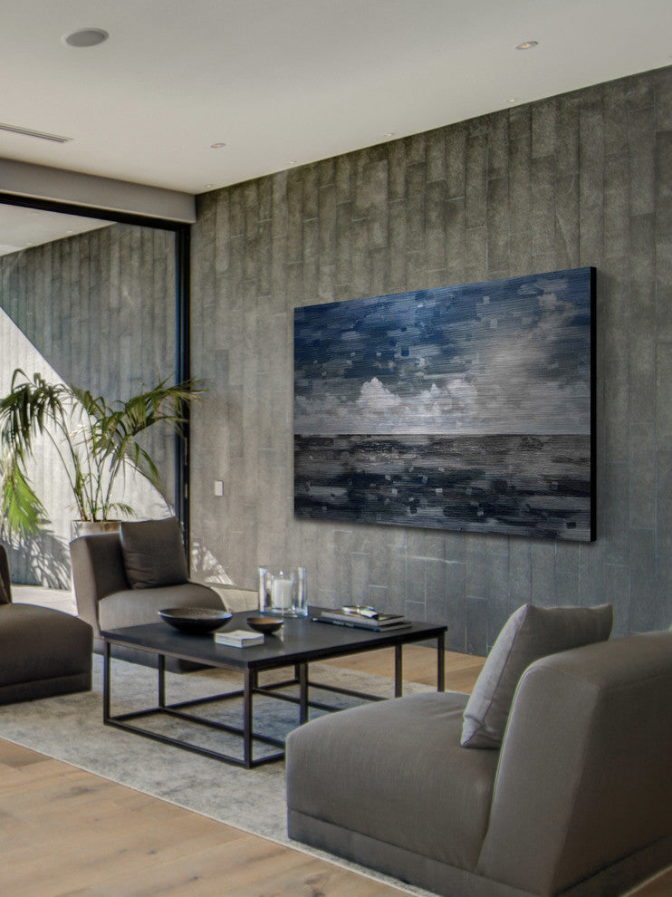 "Penzance" UV Ink Print on Brushed Aluminum, 60"x40"