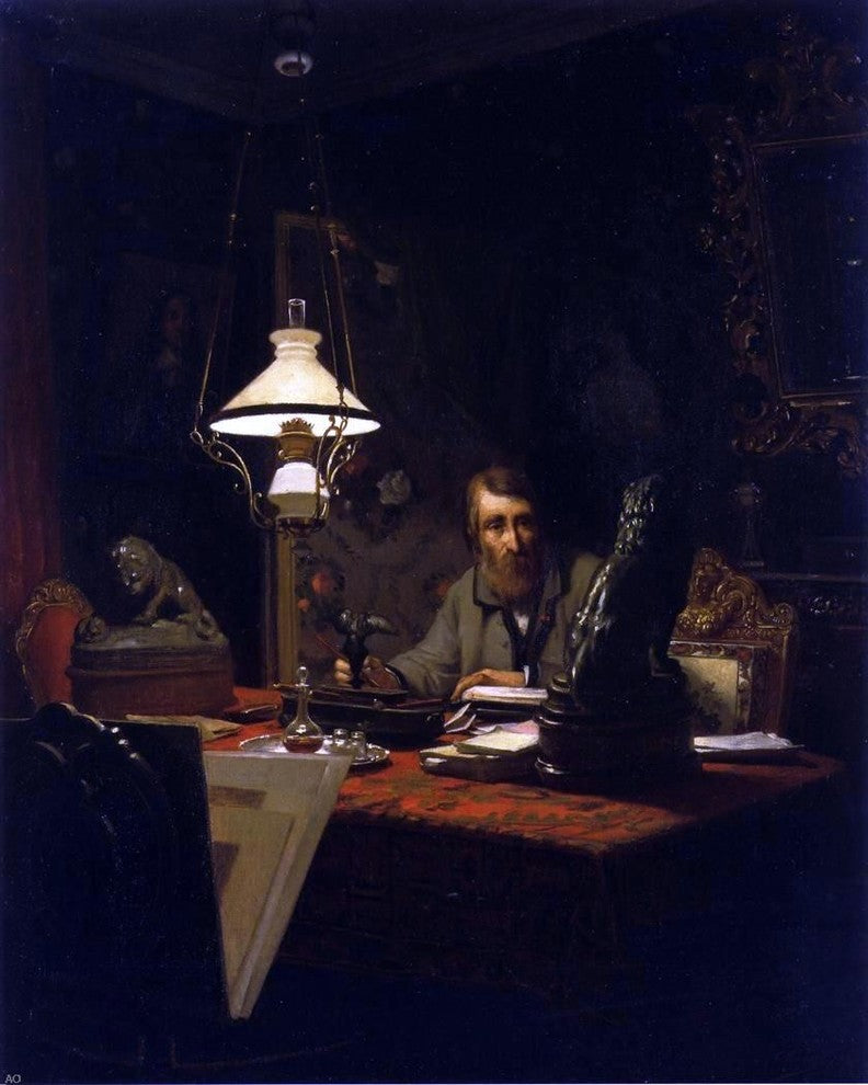 Edouard-Antoine Marsal Alfred Bruyas in His Study Wall Decal