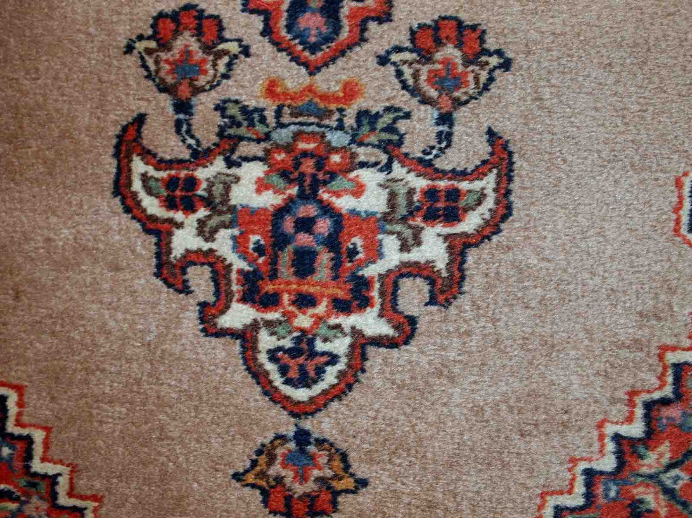 Handmade Vintage Indo-Tabriz Rug, 1.9'x3.9', 60cmx118cm 1960s