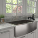 ZLINE Incline Kitchen Faucet, Brushed Nickel, INC-KF-BN