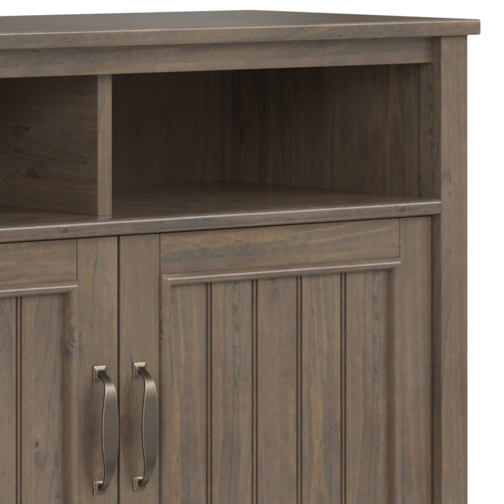 Close-up of the cabinet’s base/leg area.