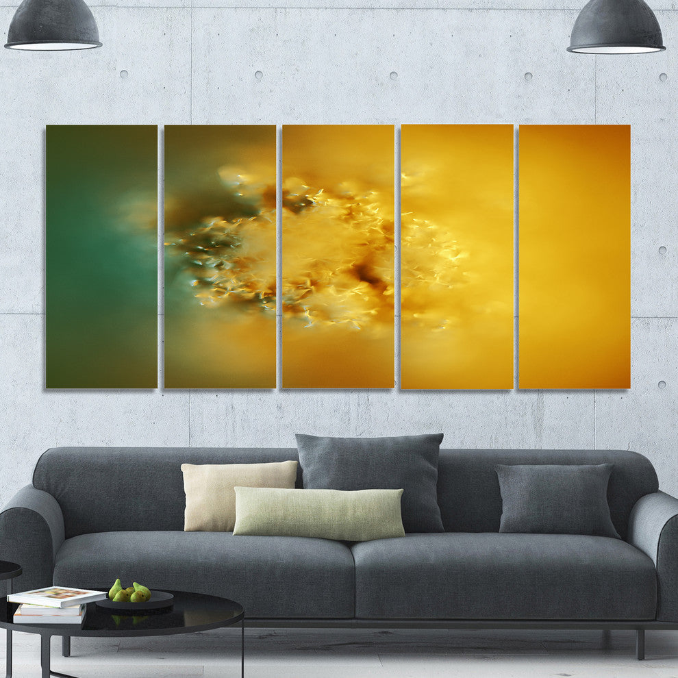 3D Prickly Digital Illustration, Abstract Canvas Art Print, 60"x28", 5 Panels