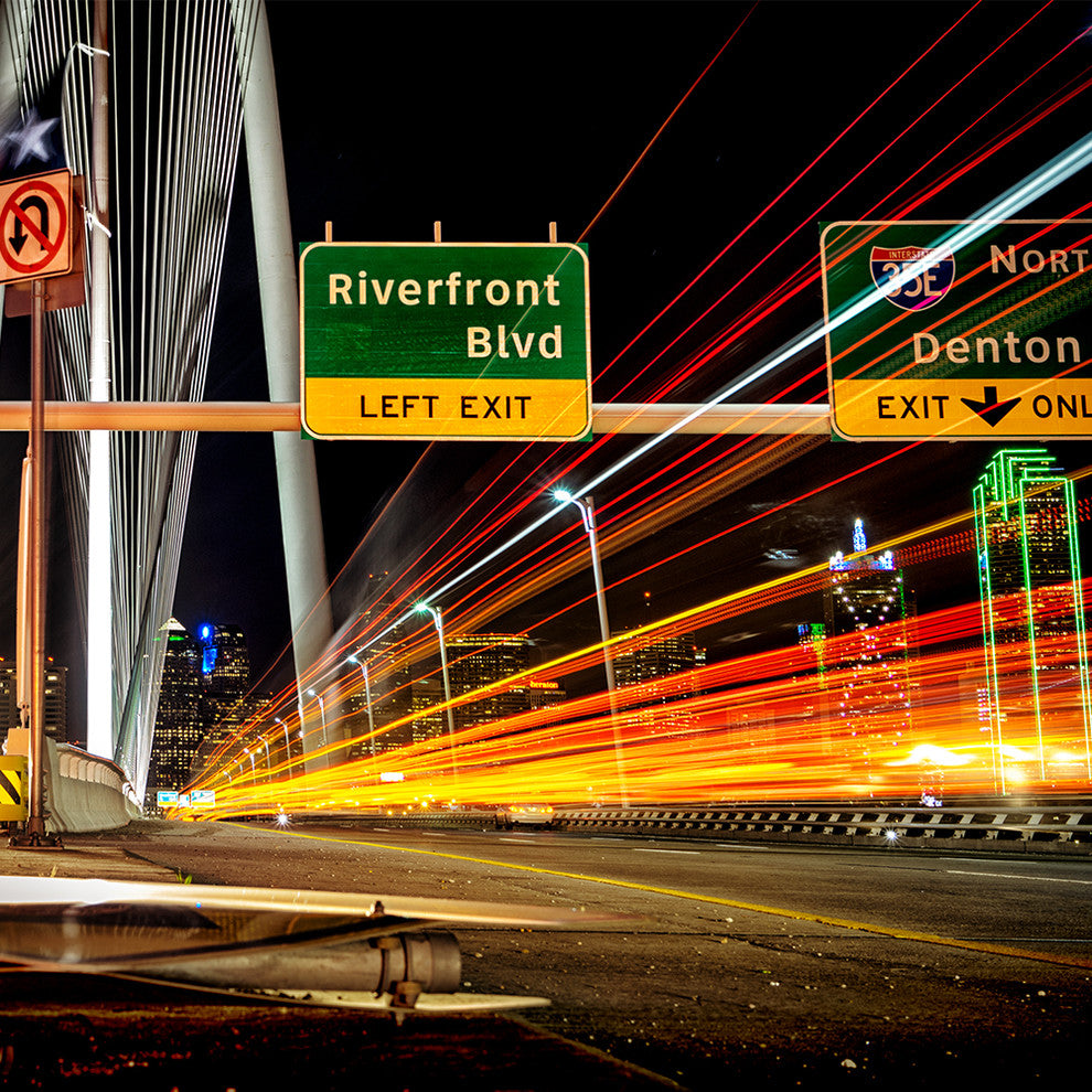 "Texas Freeway Two" Paper, 48"x24"